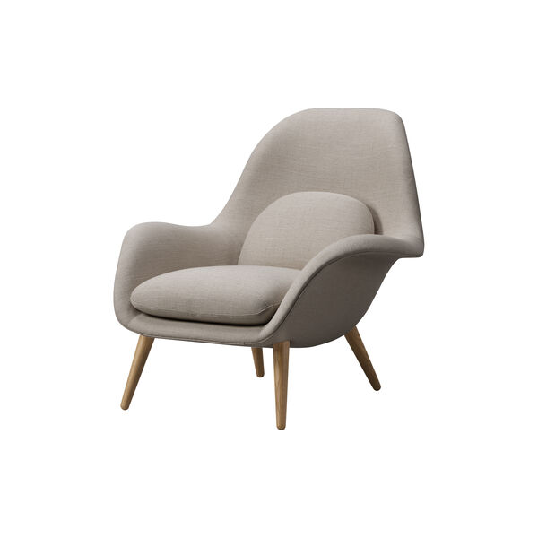 FF1770 Swoon Lounge Chair, Sunniva 717/lakeret eg FF1770 Swoon Lounge Chair, Sunniva 717/lakeret eg, Fredericia Furniture