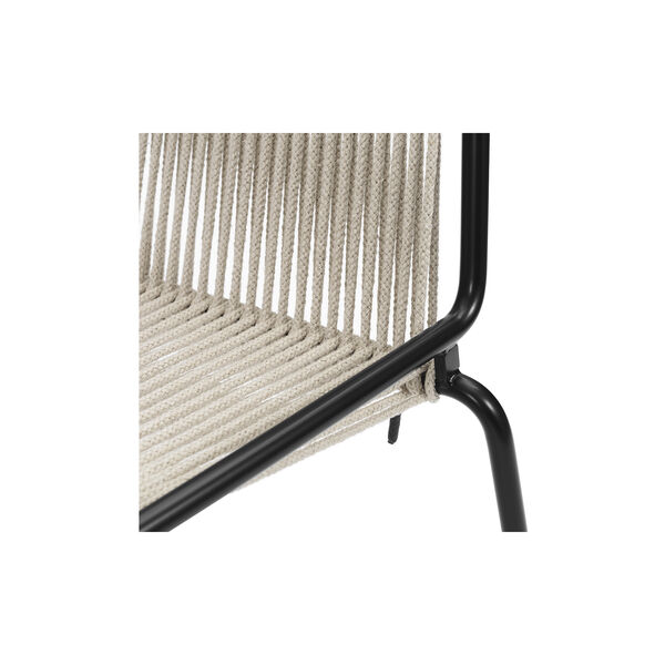 Noel Lounge Chair, black/nature linen, Thorup Copenhagen