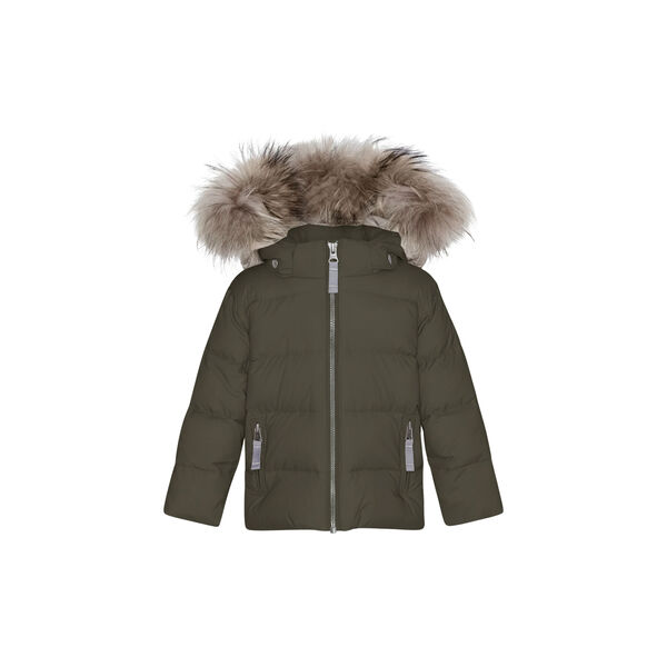 Baby Down Jacket with Fur| Crocodile | Dunjakke, VER de TERRE