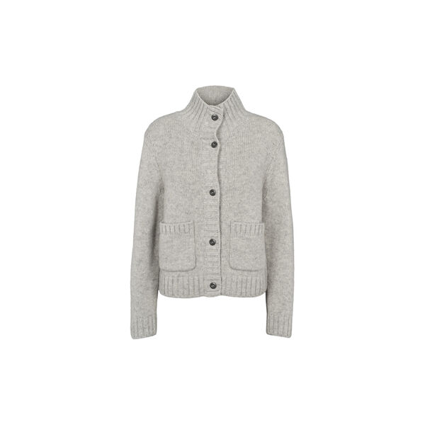 Blanche Cardigan, grey mel., Basic Apparel