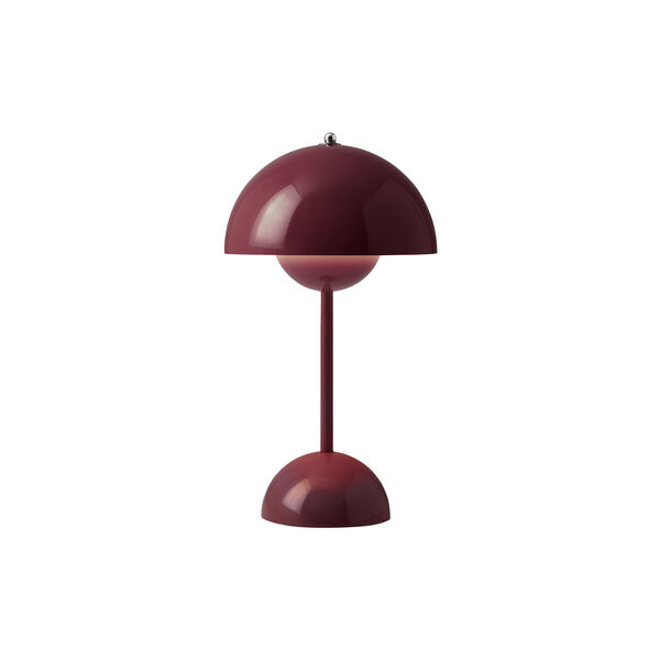 Flowerpot VP9 Portable Table Lamp, dark plum, &Tradition