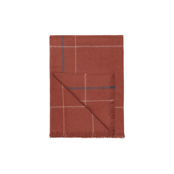Square plaid, rusty red, ELVANG