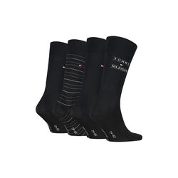Tommy Hilfiger Men Sock 4P Giftbox | Black | Str&oslash;mpe, Tommy Hilfiger