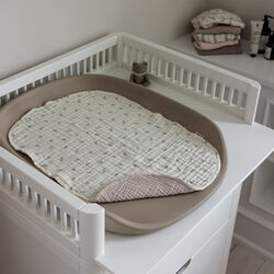 Musselin pusleunderlag, 2 stk, sophora, Sebra