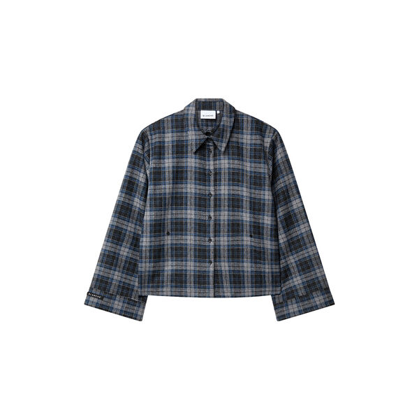 BL-AMAIA ART 1 Skjorte, phantom melange comb, Blanche CPH