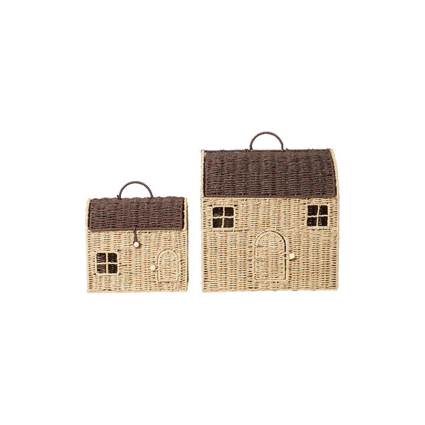Casu Storage Houses | Set Of 2 | Natural/Dark Brown | Opbevaring, Ferm Living