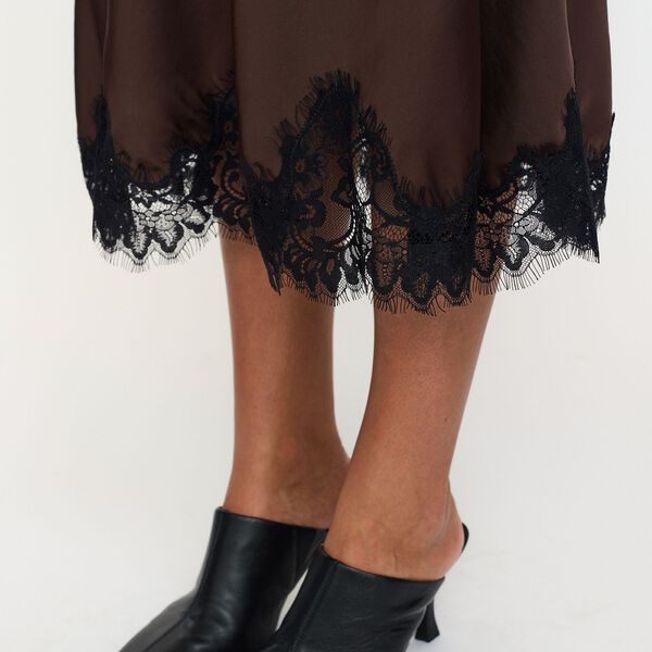 SRJournee Midi Skirt, demitasse, Soft Rebels