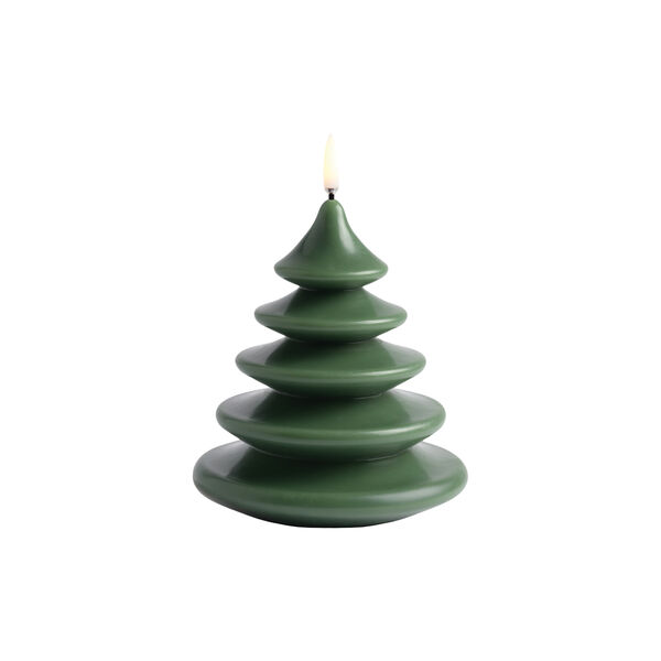 LED Smooth candle Christmas tree | 13x15 | Olive green, Uyuni Lighting