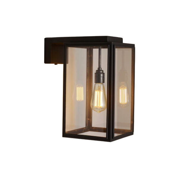 Portico Wall Light Small , weathered brass/clear, Original BTC