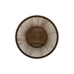 Clava Up Wood Wall/Ceiling Light, dark oak, UMAGE