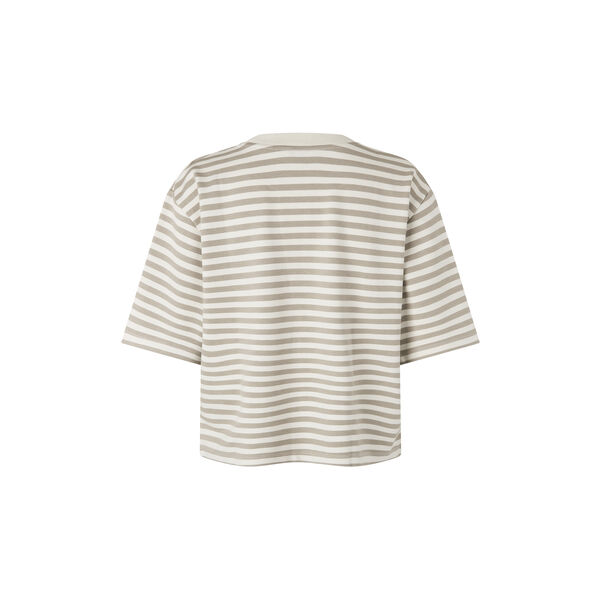 Emrys-M T-shirt, island fossil sugar stripe, mbyM