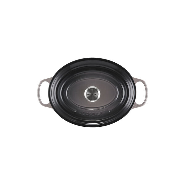 Signature st&oslash;bejern oval gryde &Oslash; 31 cm, flint, Le Creuset