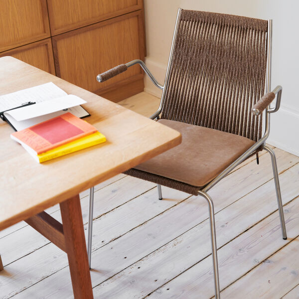 Noel Armrest Chair, steel/brown, Thorup Copenhagen