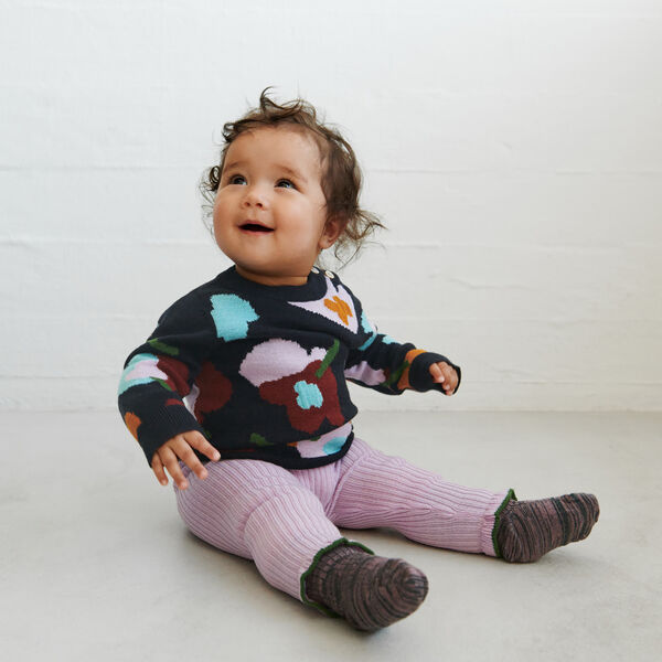 Jaquard Sweater, dark navy, FUB