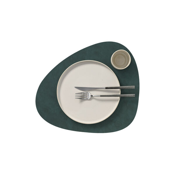 Nupo d&aelig;kkeserviet Curve L, dark green, LIND DNA