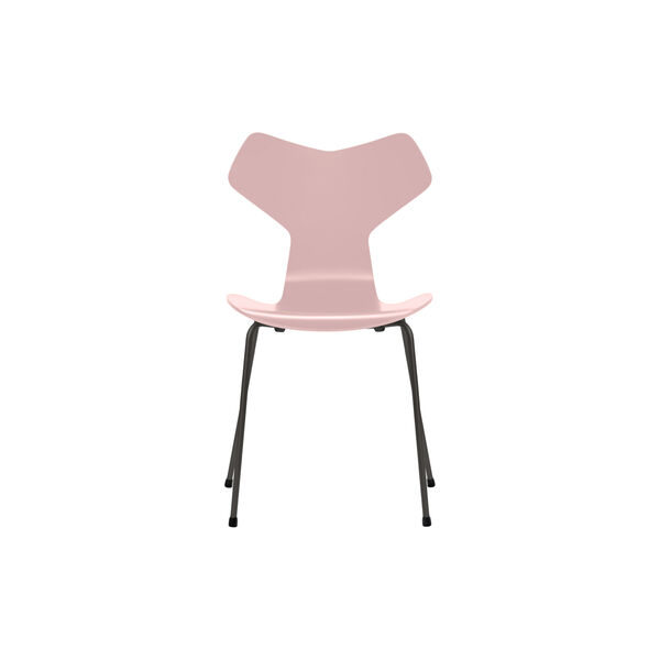 Grand Prix™ 3130 fuldlakeret stol, pale rose/warm graphite, Fritz Hansen