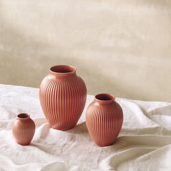 Knabstrup Vase Ripple | H 12,5 | Coral, Knabstrup Keramik