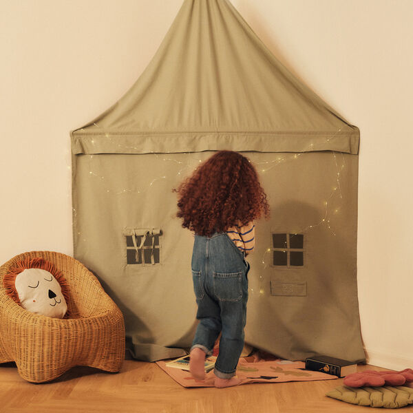 Willora Kids Lounge Chair | Natural | B&oslash;rnestol, Ferm Living