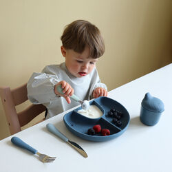 Hagesmæk med ærmer, classic stripes blue, Cam Cam Copenhagen