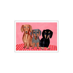 Dachshunds, Poster & Frame