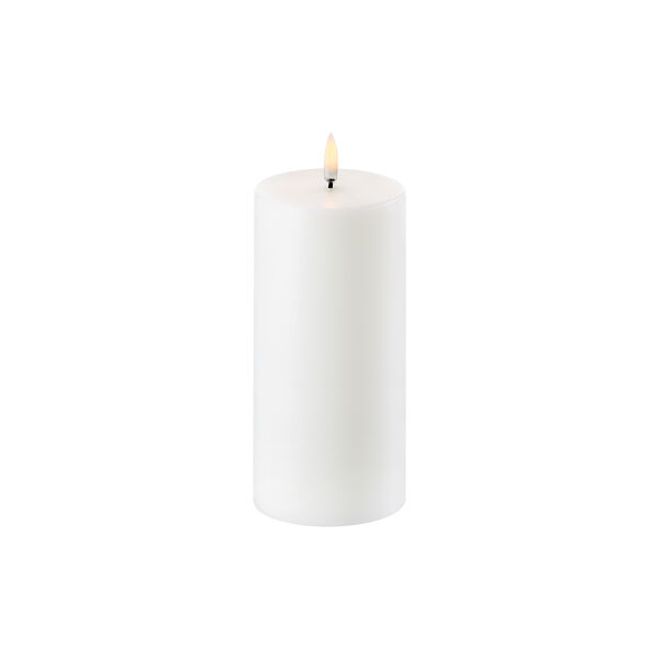 LED Pillar Candle 10 cm, nordic white LED Pillar Candle 10 cm, nordic white, Uyuni Lighting