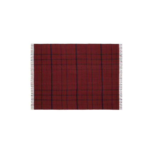 Warp and Weft plaid, 02102 embrace - beetroot/midnight, Silkeborg Uldspinderi