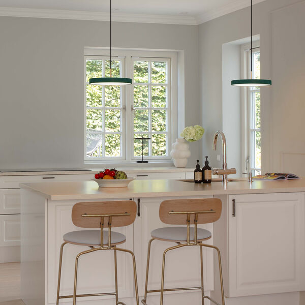 Asteria Plus Pendant, forest green/brass, UMAGE