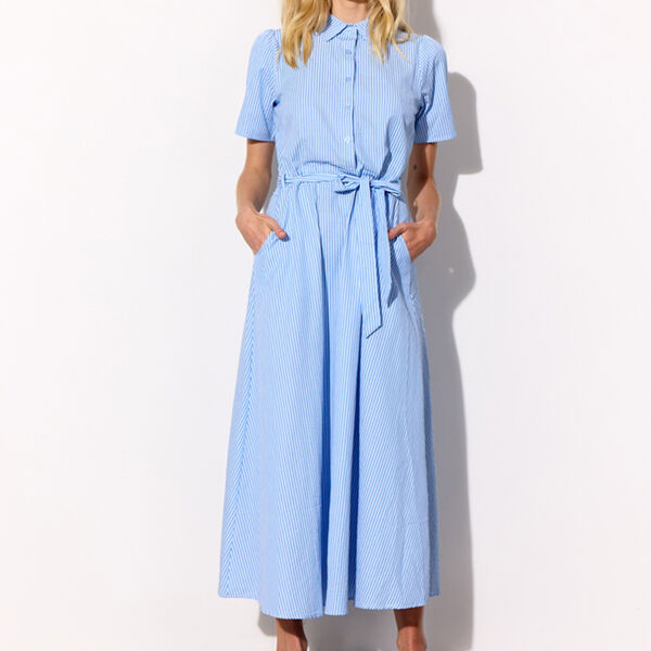 Gudrun Dress, blue, HUNK&Oslash;N