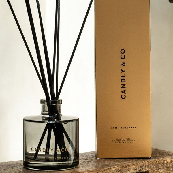 No. 2 Diffuser, Rum/Rosemary No. 2 Diffuser, Rum/Rosemary, Candly & Co