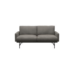 Lissoni™ PL112S 2 pers. sofa, Fiord 351/brown bronze, Fritz Hansen