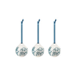 Taika ornamenter 3 stk., st&aring;lbl&aring;, Iittala