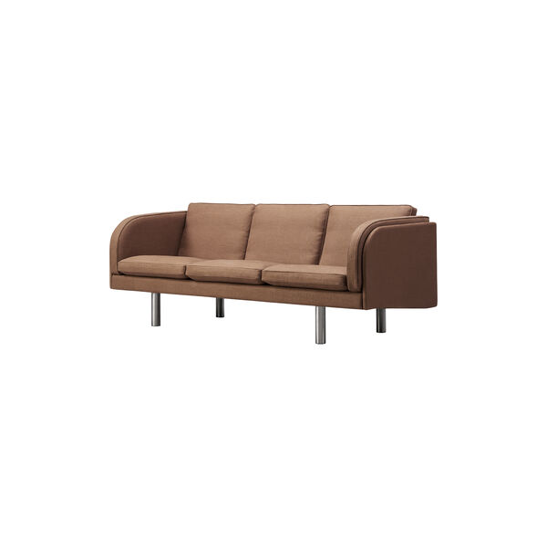 JG 3-pers. sofa, Grand Linen 4803/stål, Fredericia Furniture