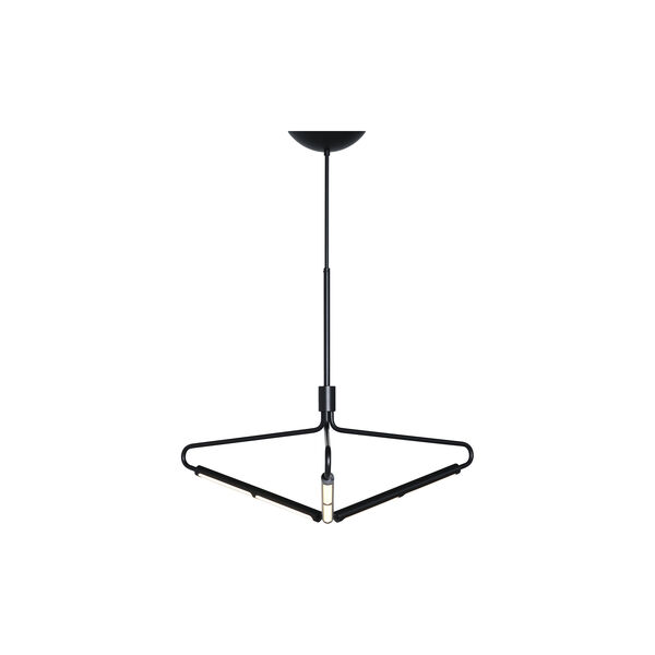 Archangel 3 415 Wide Chandelier, black, Rubn