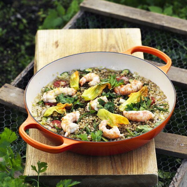 Signature st&oslash;bejern buffetgryde 30 cm, volcanic, Le Creuset