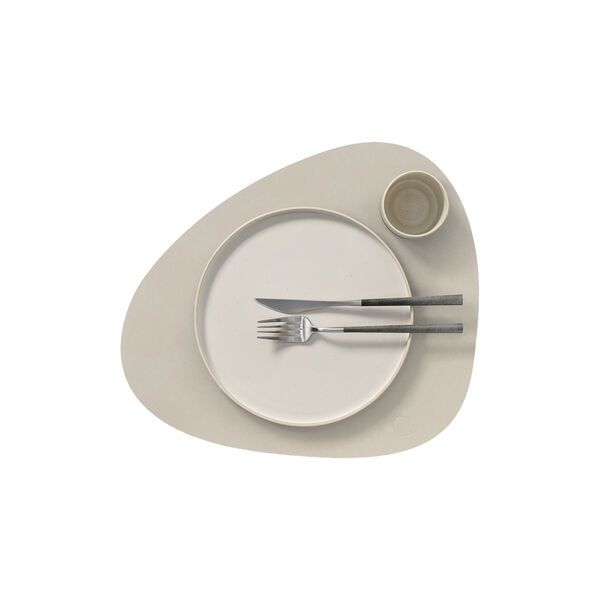 Nupo d&aelig;kkeserviet Curve L, oyster white, LIND DNA