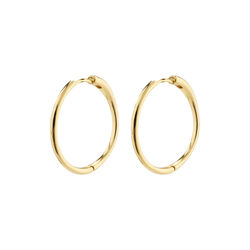 EANNA recycled store hoops, guldbelagt, Pilgrim