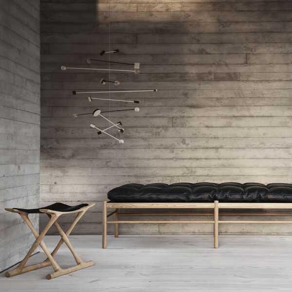 OW2000 Ægypterstolen, sæbebehandlet eg/sort, Carl Hansen & Søn