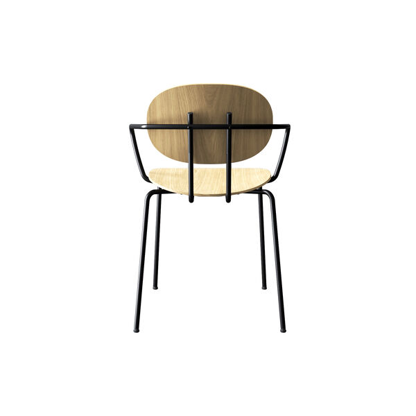 PIET HEIN Chair with Arms, hvidpigmenteret eg, Sibast Furniture