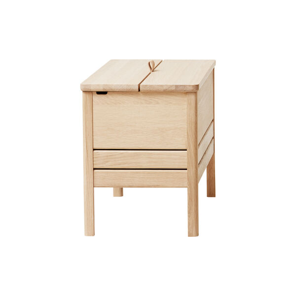 A Line Storage Bench, white oak, Form & Refine