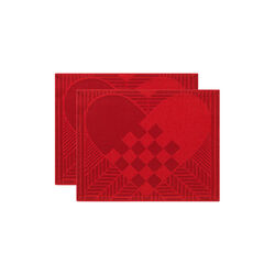 CHRISTMAS RUSTIC 50 juledækkeservietter, gold red, Georg Jensen Damask