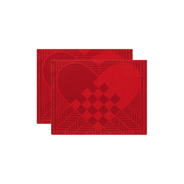 CHRISTMAS RUSTIC 50 juledækkeservietter, gold red, Georg Jensen Damask