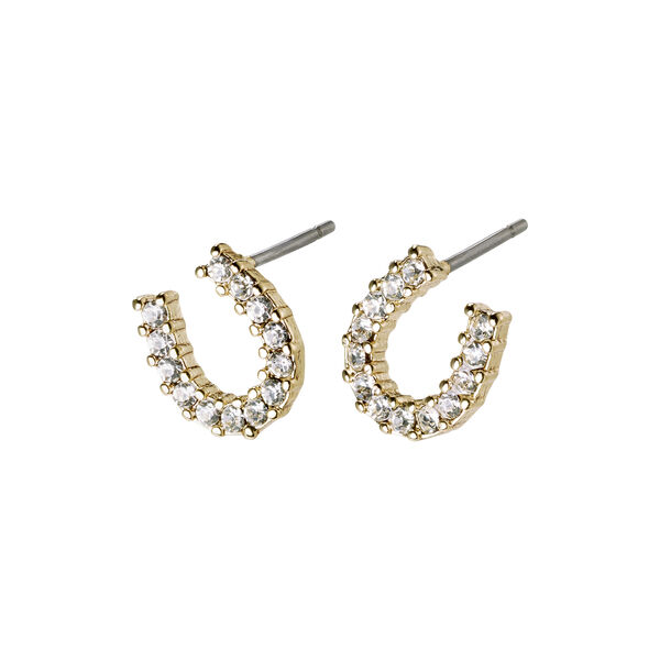 LEANNA Good Luck Crystal Øreringe, gold plated, Pilgrim