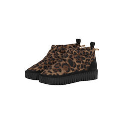 Tulip Low Padded Boot, brown panthera print black, Ilse Jacobsen Hornbæk
