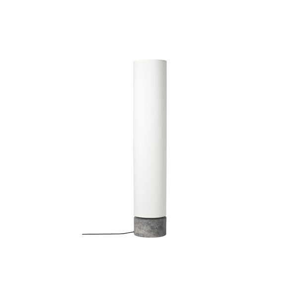 Unbound Floor Lamp, grey marble/white Unbound Floor Lamp, grey marble/white, GUBI