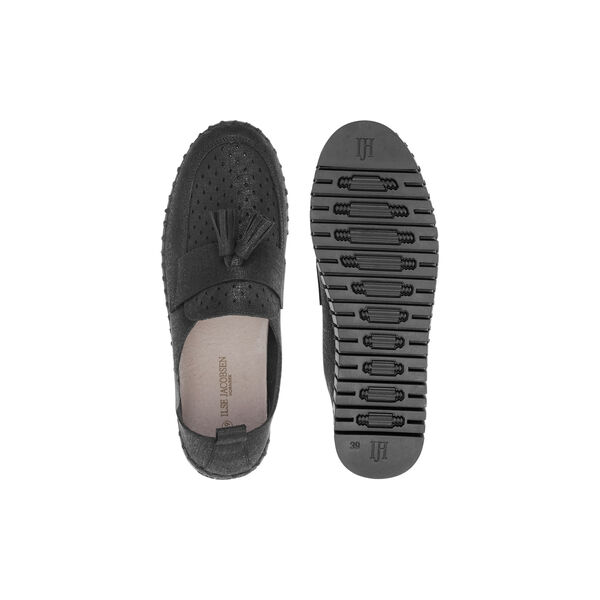 Tulip Loafer Tassel, black black, Ilse Jacobsen Hornb&aelig;k