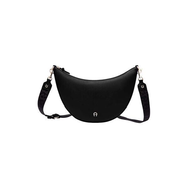 Zita Crossbody Bag M, black coloured, Aigner