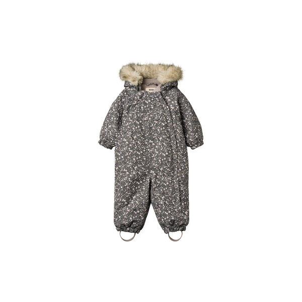 Snowsuit Nickie, black sea open flowers Snowsuit Nickie, black sea open flowers, Wheat