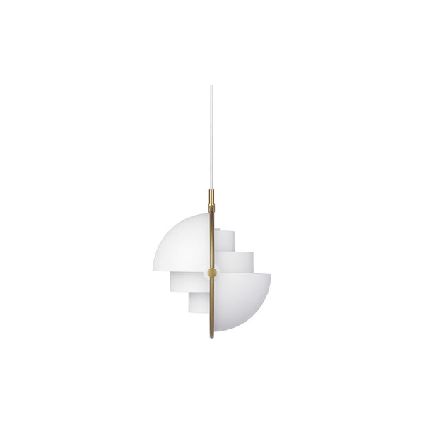 Multi-Lite Pendant, white semi matt/brass Multi-Lite Pendant, white semi matt/brass, GUBI