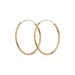 Mini Plain Hoop &oslash;reringe, guld, Pernille Corydon Jewellery