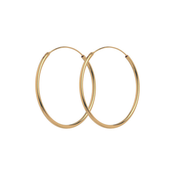 Mini Plain Hoop &oslash;reringe, guld, Pernille Corydon Jewellery